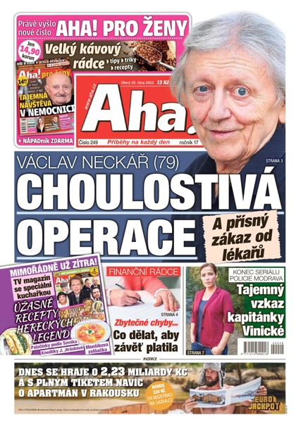 E-magazín Aha! - 25.10.2022 - CZECH NEWS CENTER a. s.