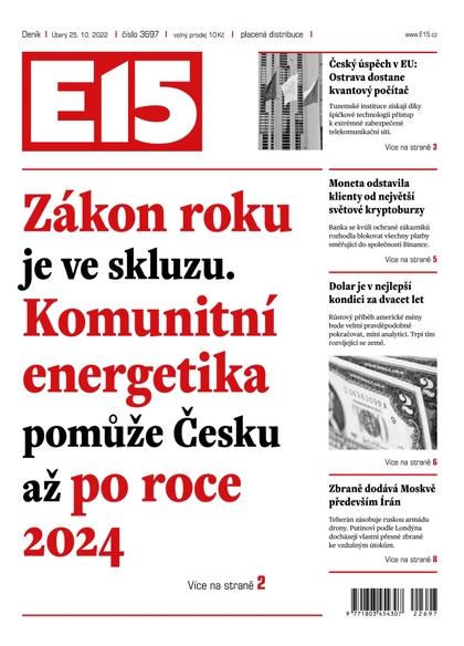 E-magazín E15 - 25.10.2022 - CZECH NEWS CENTER a. s.