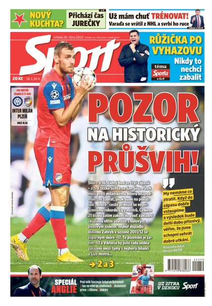 E-magazín Sport - 26.10.2022 - CZECH NEWS CENTER a. s.