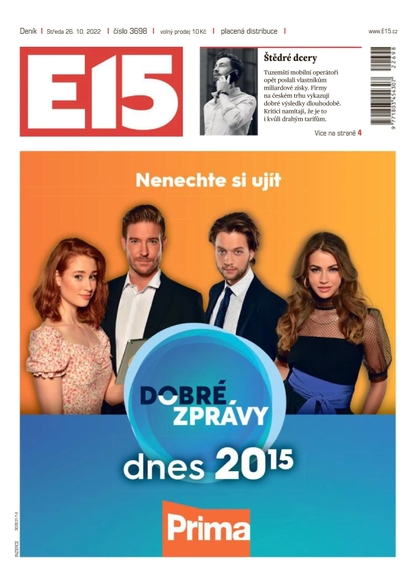 E-magazín E15 - 26.10.2022 - CZECH NEWS CENTER a. s.
