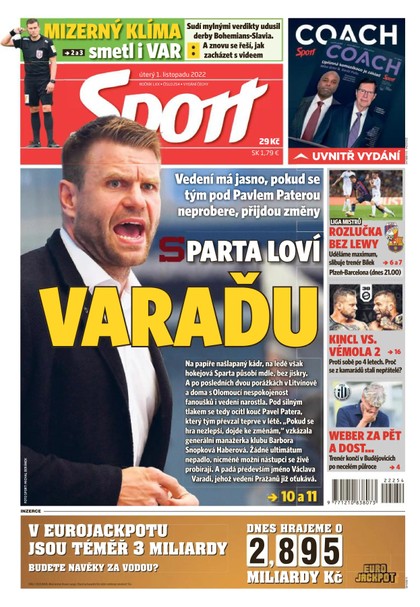 E-magazín Sport - 1.11.2022 - CZECH NEWS CENTER a. s.