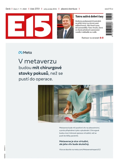 E-magazín E15 - 1.11.2022 - CZECH NEWS CENTER a. s.