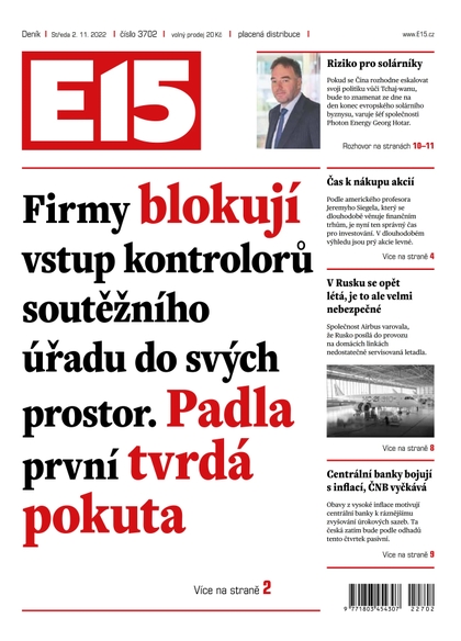 E-magazín E15 - 2.11.2022 - CZECH NEWS CENTER a. s.