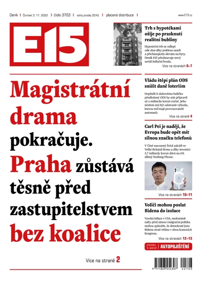 E-magazín E15 - 3.11.2022 - CZECH NEWS CENTER a. s.