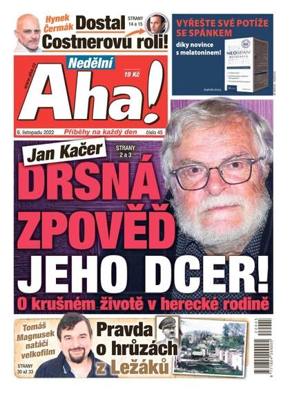 E-magazín Nedělní Aha! - 6.11.2022 - CZECH NEWS CENTER a. s.