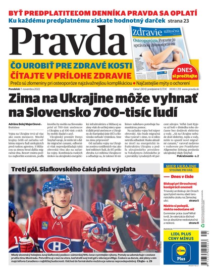 E-magazín Denník Pravda 7. 11. 2022 - OUR MEDIA SR a. s.