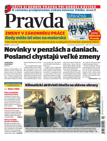 E-magazín Denník Pravda 8. 11. 2022 - OUR MEDIA SR a. s.