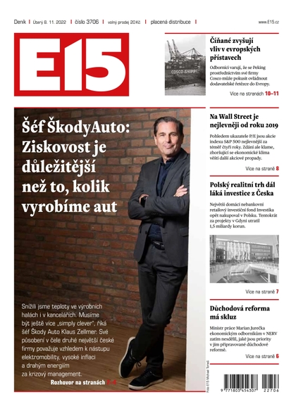 E-magazín E15 - 8.11.2022 - CZECH NEWS CENTER a. s.