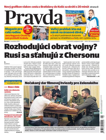E-magazín Denník Pravda 10. 11. 2022 - OUR MEDIA SR a. s.