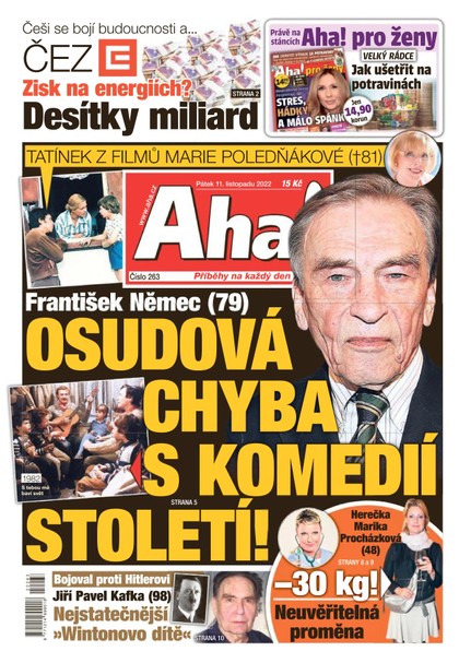 E-magazín Aha! - 11.11.2022 - CZECH NEWS CENTER a. s.