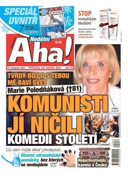 E-magazín Nedělní Aha! - 13.11.2022 - CZECH NEWS CENTER a. s.
