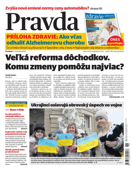 E-magazín Denník Pravda 14. 11. 2022 - OUR MEDIA SR a. s.