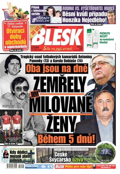 E-magazín Blesk - 15.11.2022 - CZECH NEWS CENTER a. s.