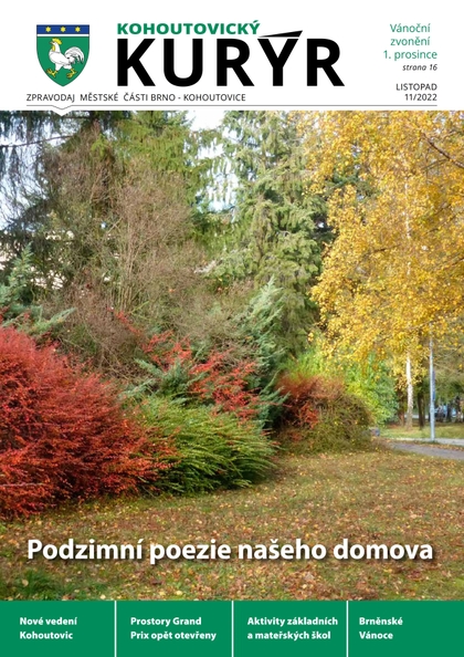 E-magazín Kohoutovický Kurýr - 11/2022 - Městská část Brno Kohoutovice