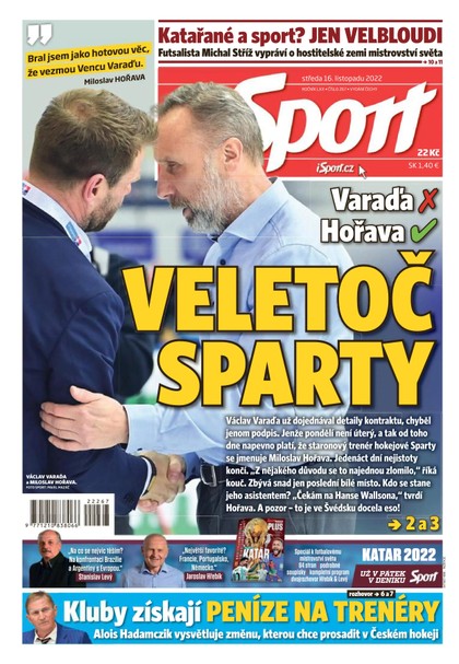 E-magazín Sport - 16.11.2022 - CZECH NEWS CENTER a. s.