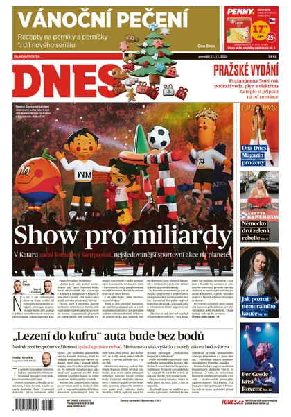 E-magazín MF DNES - 21.11.2022 - MAFRA, a.s.