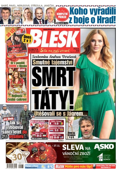 E-magazín BLESK - 26.11.2022 - CZECH NEWS CENTER a. s.