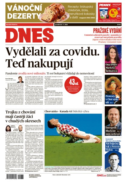 E-magazín MF DNES - 28.11.2022 - MAFRA, a.s.