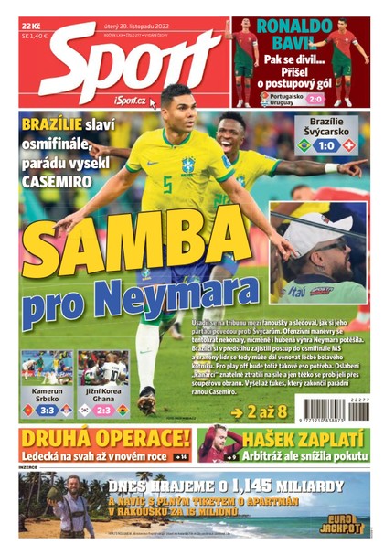 E-magazín Sport - 29.11.2022 - CZECH NEWS CENTER a. s.
