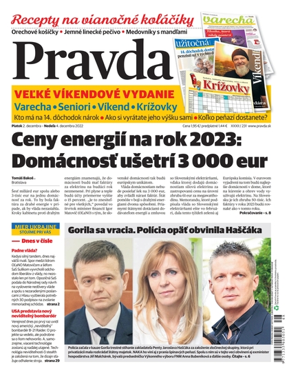 E-magazín Denník Pravda 2. 12. 2022 - OUR MEDIA SR a. s.