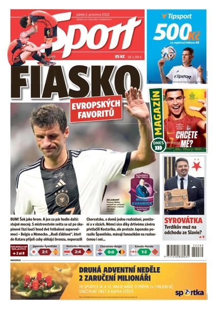 E-magazín Sport - 2.12.2022 - CZECH NEWS CENTER a. s.
