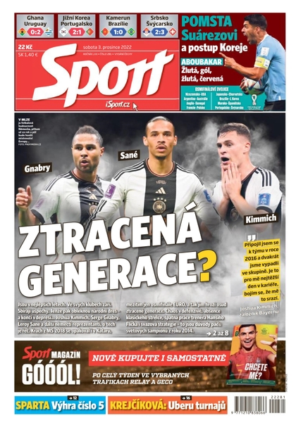 E-magazín Sport - 3.12.2022 - CZECH NEWS CENTER a. s.