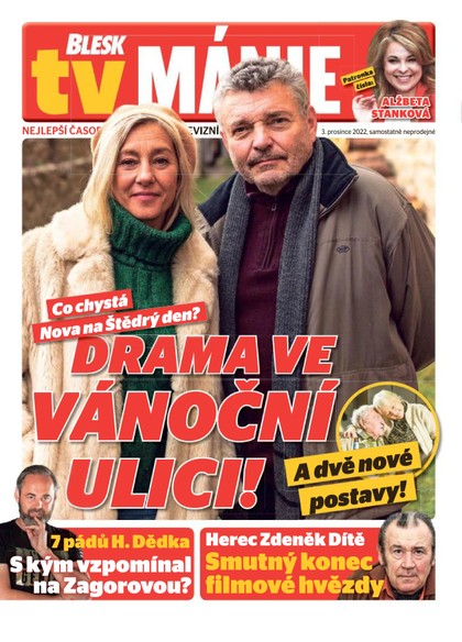 E-magazín BLESK Tv manie - 3.12.2022 - CZECH NEWS CENTER a. s.