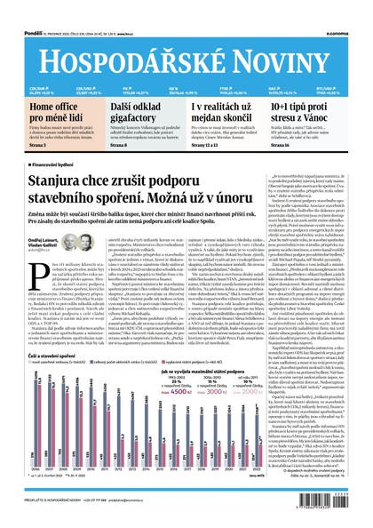 E-magazín HN 239 - 12.12.2022  - Economia, a.s.
