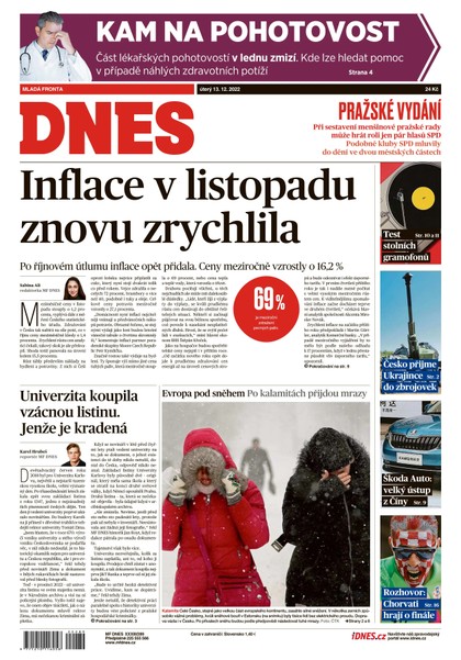 E-magazín MF DNES - 13.12.2022 - MAFRA, a.s.