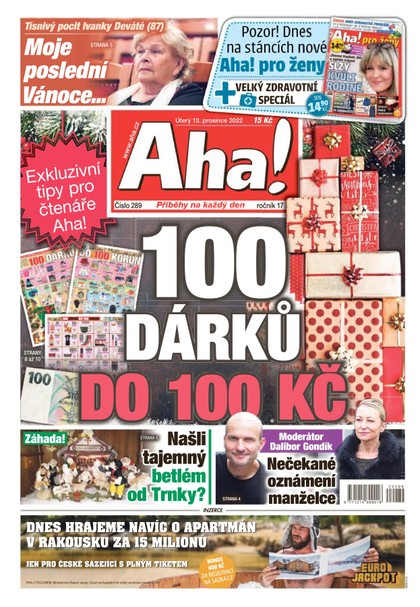 E-magazín Aha! - 13.12.2022 - CZECH NEWS CENTER a. s.
