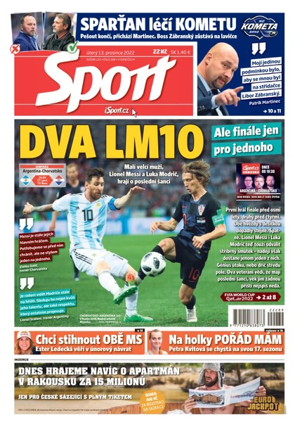 E-magazín Sport - 13.12.2022 - CZECH NEWS CENTER a. s.