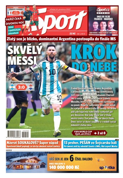 E-magazín Sport - 14.12.2022 - CZECH NEWS CENTER a. s.