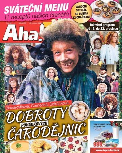 E-magazín AHA! Tv - 15.12.2022 - CZECH NEWS CENTER a. s.