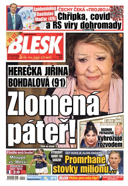 E-magazín BLESK - 15.12.2022 - CZECH NEWS CENTER a. s.
