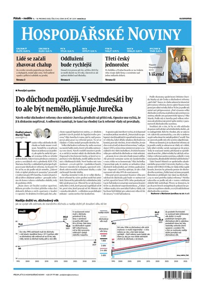 E-magazín HN 243 - 16.12.2022  - Economia, a.s.