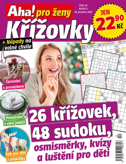 E-magazín Aha! pro ženy křížovky - 12/2022 - CZECH NEWS CENTER a. s.