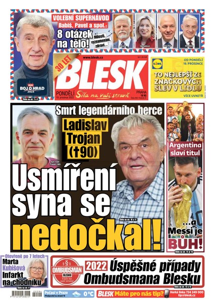 E-magazín Blesk - 19.12.2022 - CZECH NEWS CENTER a. s.