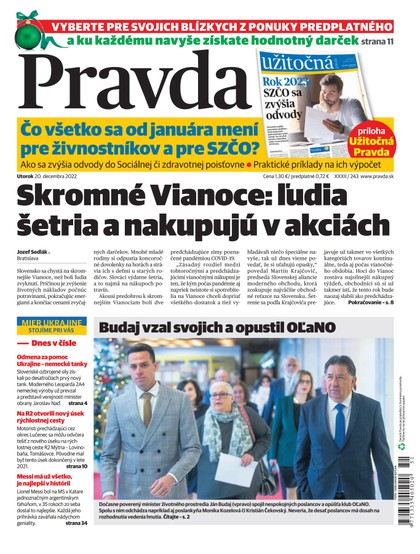 E-magazín Denník Pravda 20. 12. 2022 - OUR MEDIA SR a. s.