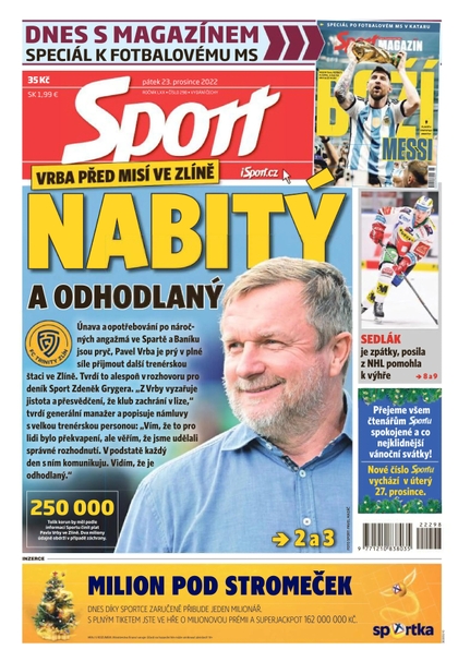 E-magazín Sport - 23.12.2022 - CZECH NEWS CENTER a. s.