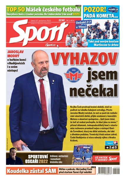 E-magazín Sport - 27.12.2022 - CZECH NEWS CENTER a. s.