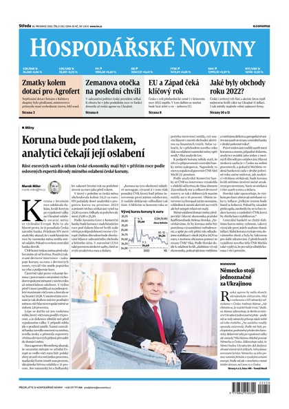 E-magazín HN 250 - 28.12.2022  - Economia, a.s.