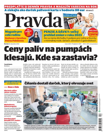 E-magazín Denník Pravda 29. 12. 2022 - OUR MEDIA SR a. s.