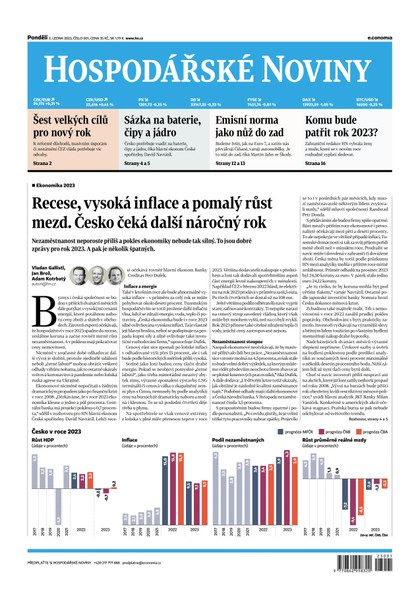 E-magazín HN 001 - 02.01.2023 - Economia, a.s.