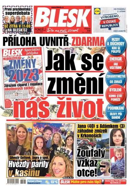 E-magazín Blesk - 2.1.2023 - CZECH NEWS CENTER a. s.