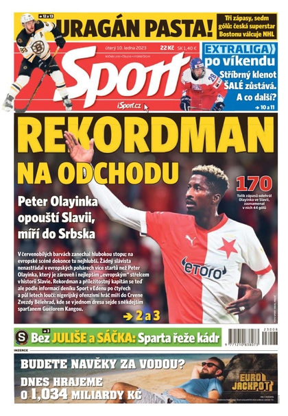 E-magazín Sport - 10.1.2023 - CZECH NEWS CENTER a. s.