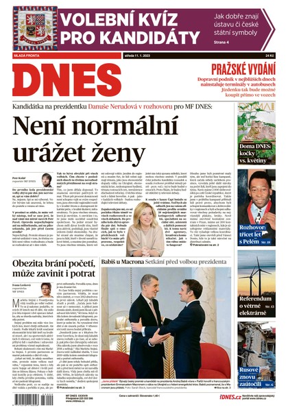 E-magazín MF DNES - 11.1.2023 - MAFRA, a.s.