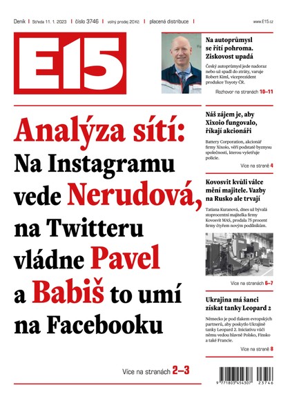 E-magazín E15 - 11.1.2023 - CZECH NEWS CENTER a. s.