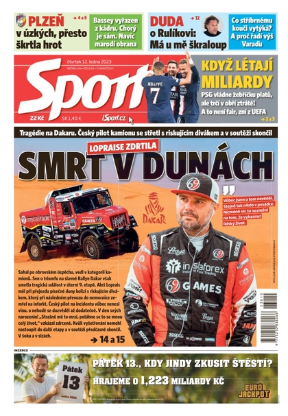 E-magazín Sport - 12.1.2023 - CZECH NEWS CENTER a. s.
