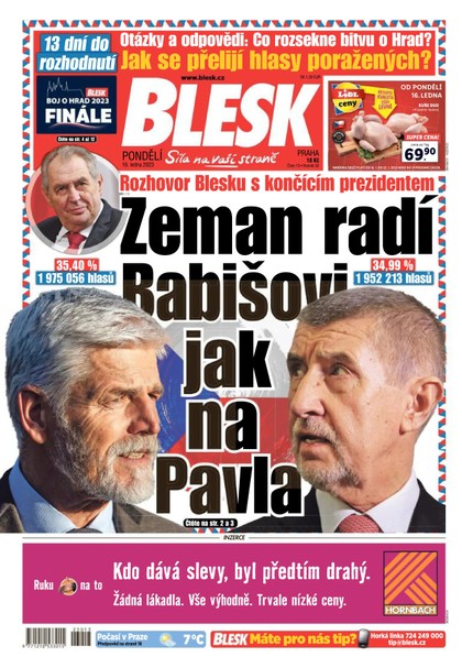 E-magazín Blesk - 16.1.2023 - CZECH NEWS CENTER a. s.