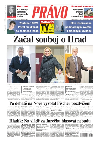 E-magazín Deník Právo - 14.1.2023 - Borgis, a.s.